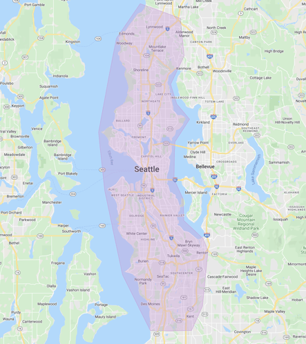 Autozen service area: Seattle
